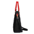 Sac cabas femme noir cuir Rouge / 31cm x 10cm x 29cm-Jaune / 31cm x 10cm x 29cm-ShopGET® 