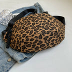 Sac banane léopard  en toile