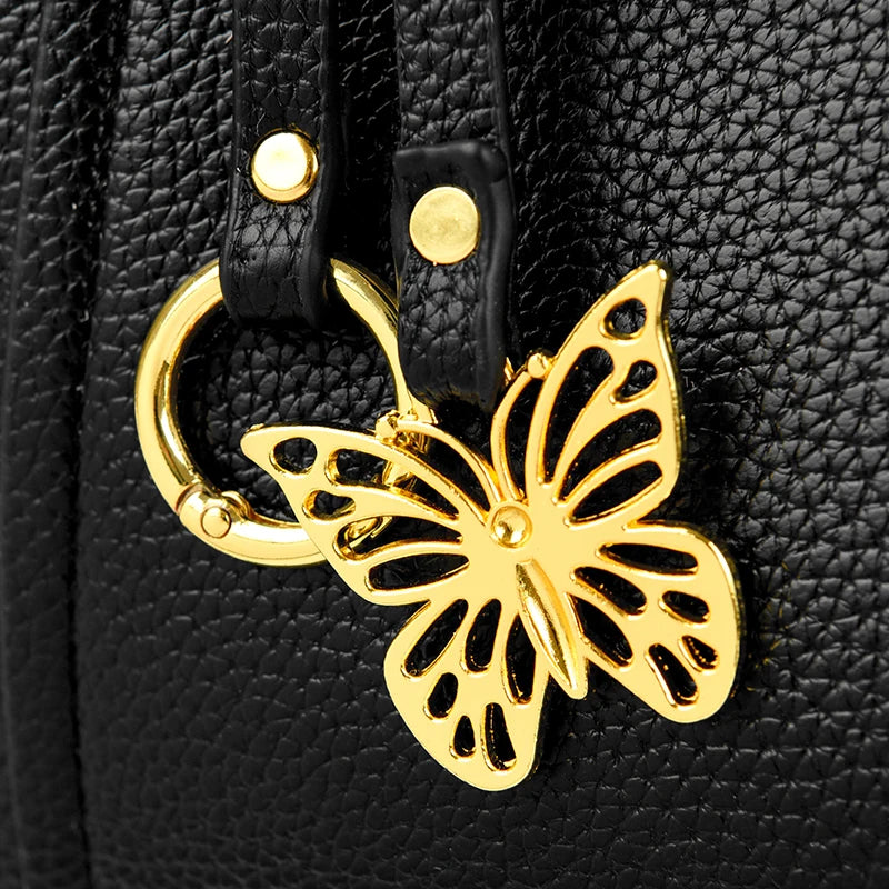 Sac cabas en cuir noir Rouge-Noir-Beige-Kaki-ShopGET® 