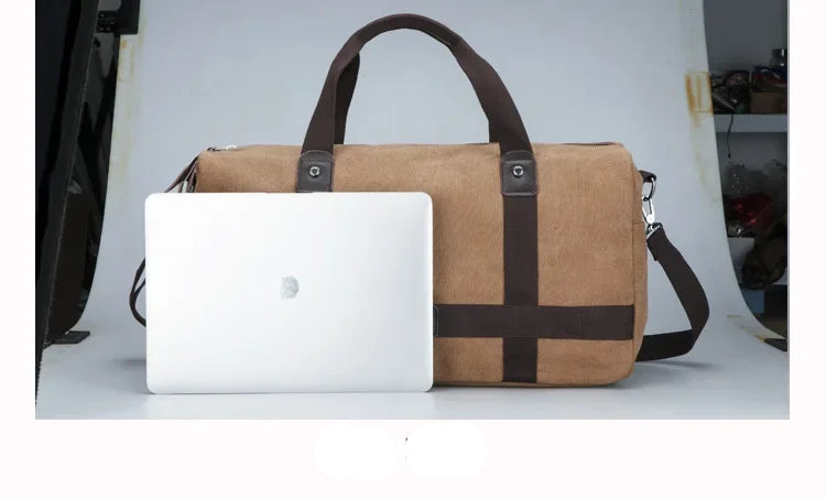 Sac weekend en toile canvas Kaki-Gris-Marron-Bleu-Noir-ShopGET® 