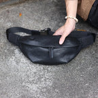 Sac banane imperméable en cuir pour homme - ShopGET®