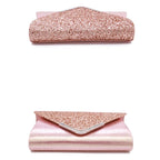 Pochette femme rose Bleu-Dorée-Argent-Noir-Rose-ShopGET® 