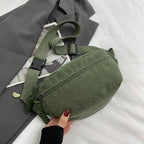 Sac banane velours femme tendance