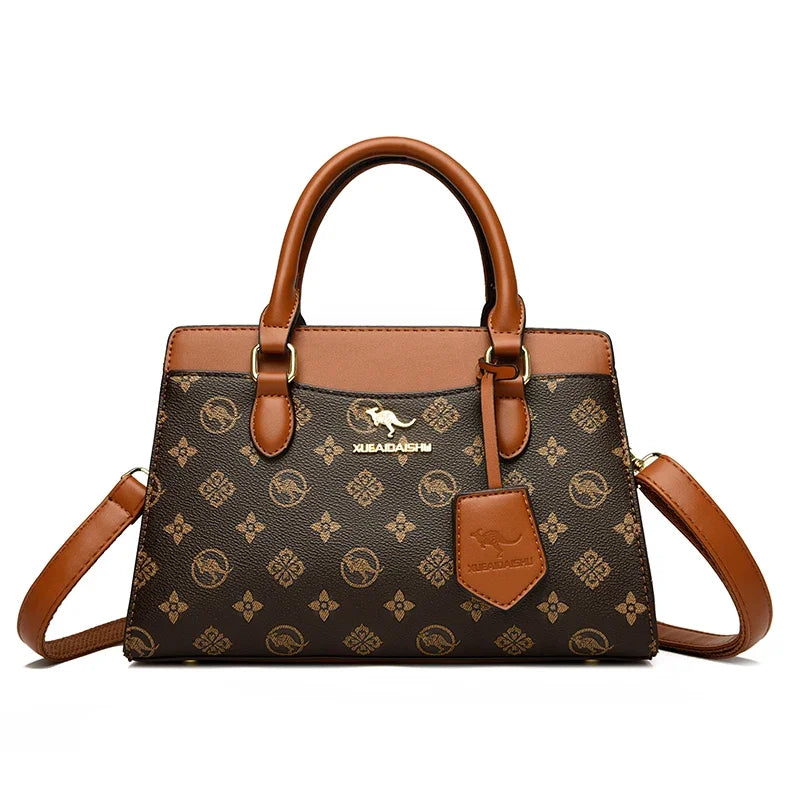 Sac cabas cuir tendance pour femme Marron-Rouge-Jaune-Apricot-ShopGET® 