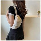 sac banane femme tendance messager kaki