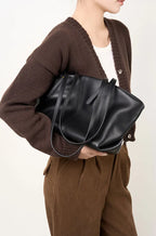 Sac cabas noir Eleonora Noir-Marron-ShopGET® 