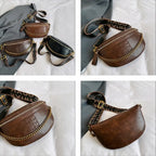 Sac banane femme chic solide avec chaine