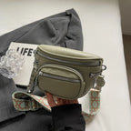 Petit sac banane cuir souple femme