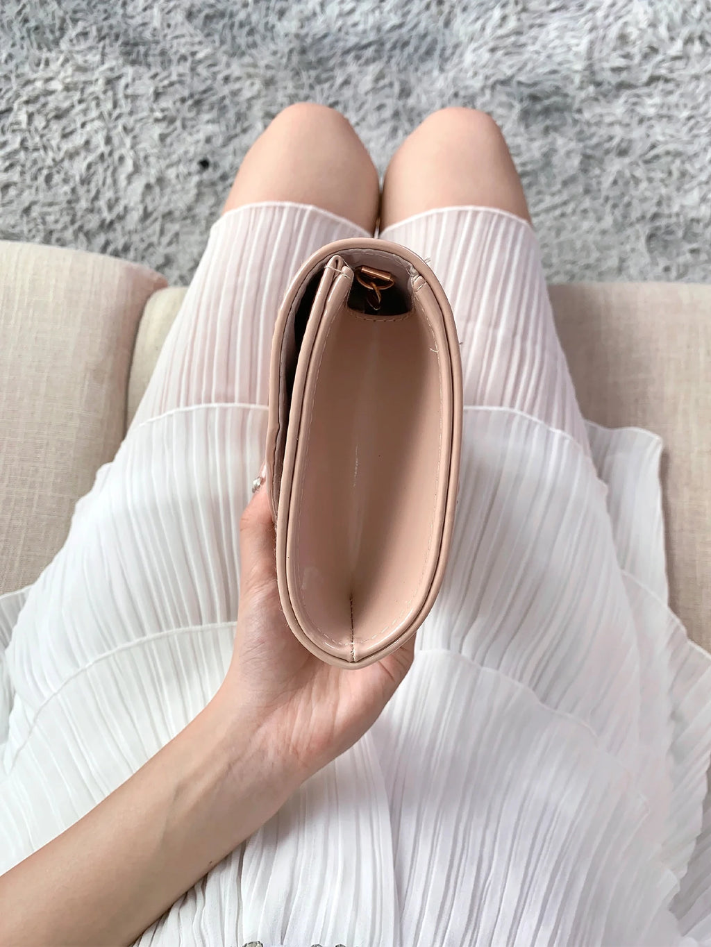 Pochette femme bandoulière minimaliste Kaki-Noir-Blanc-ShopGET® 