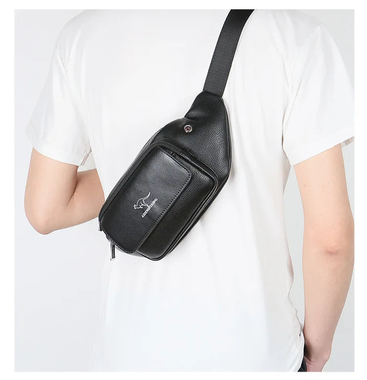 Sac banane cuir kangourou