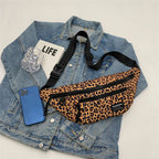 Sac banane léopard anti-vol en toile