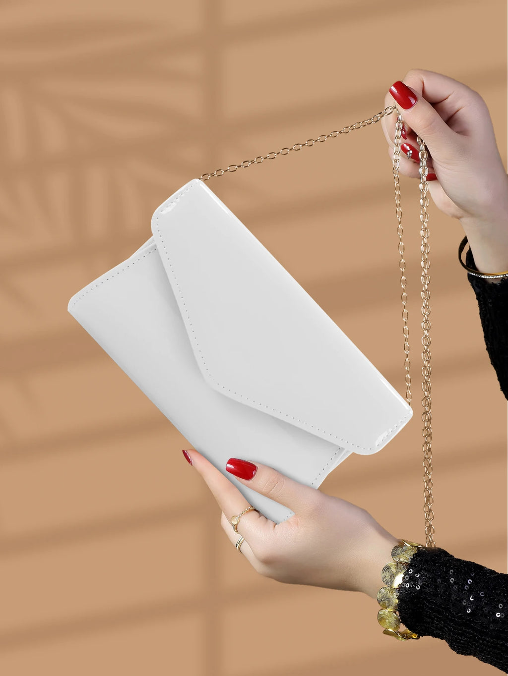 Pochette femme pour mariage Rouge-Jaune-Kaki-Blanc-Noir-ShopGET® 