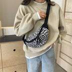 Sac banane léopard à bandoulière solide