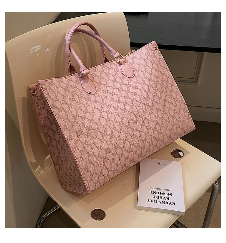 Sac cabas femme mignon luxury Beige-Pourpre-Rose-Bleu-Blanc-Gris-Café-Café B-Marron-ShopGET® 