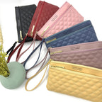 Pochette zippée femme Rouge-Jaune-Noir-Bleu-Pourpre-Rose-ShopGET® 