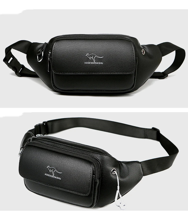 Sac banane cuir kangourou