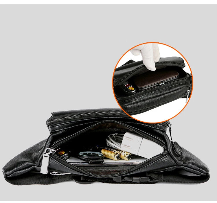 Sac banane cuir kangourou