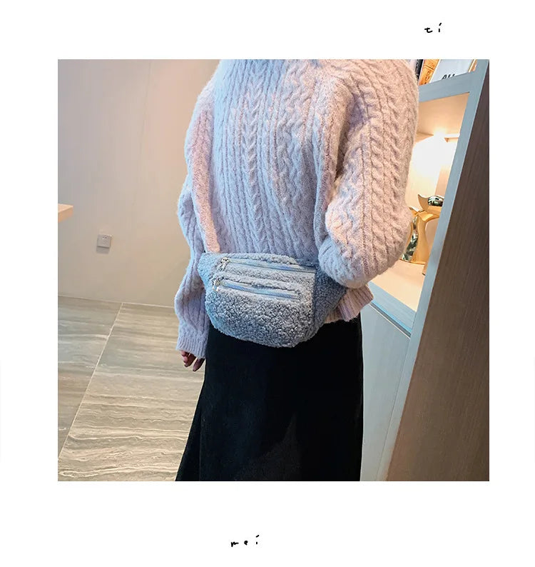 Sac banane velours tendance et chic