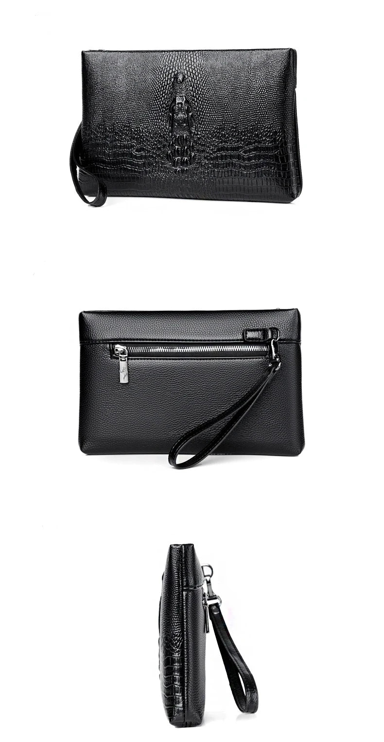 Pochette homme tommy elodor Marron-Noir-ShopGET® 