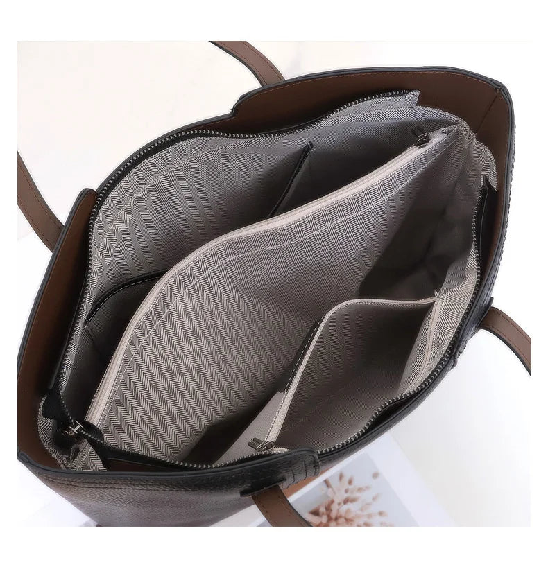 Sac cabas noir lady Tote caramel / 33x11.5x28cm / Offerte-Beige / 33x11.5x28cm / Offerte-Noir / 33x11.5x28cm / Offerte-Gris / 33x11.5x28cm / Offerte-kaki / 33x11.5x28cm / Offerte-Bleu / 33x11.5x28cm / Offerte-Rouge / 33x11.5x28cm / Offerte-ShopGET® 