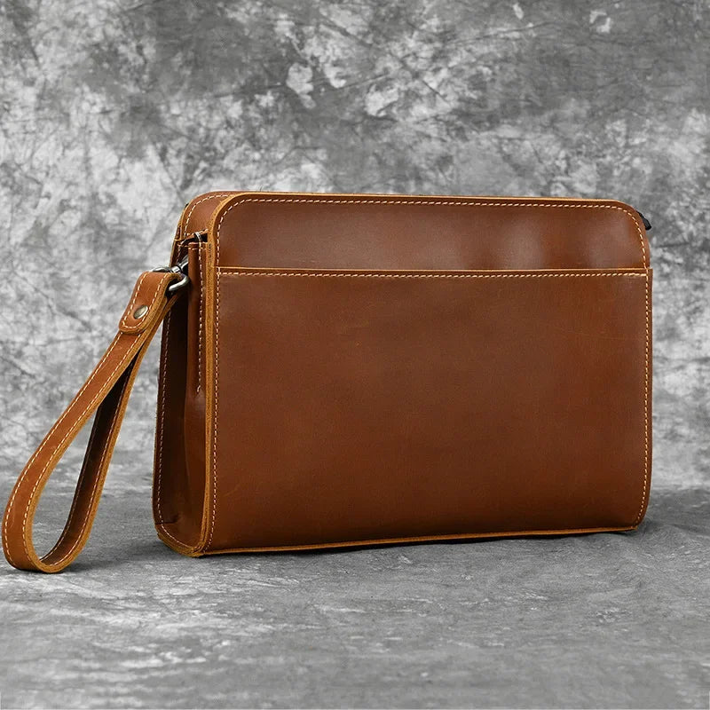 Pochette homme Emile Vintage Marron A-Marron B-ShopGET® 