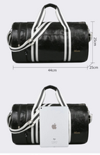 Sac polochon homme de luxe Noir-Rouge-ShopGET® 