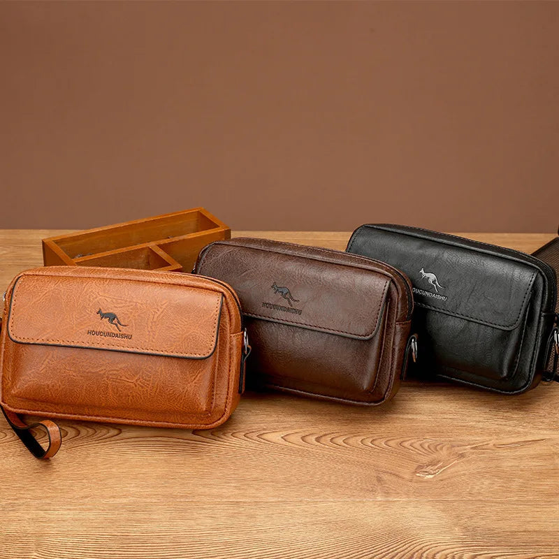 Trousse de toilette homme noir cuir - ShopGET®