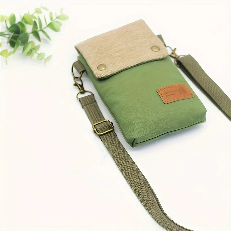 Pochette téléphone bandoulière femme en tissu - ShopGET®