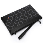 Pochette homme à décor géométrique 27cmX16.5cmX3cm-ShopGET® 