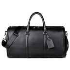 Sac weekend femme en cuir solide et premium Noir-ShopGET® 