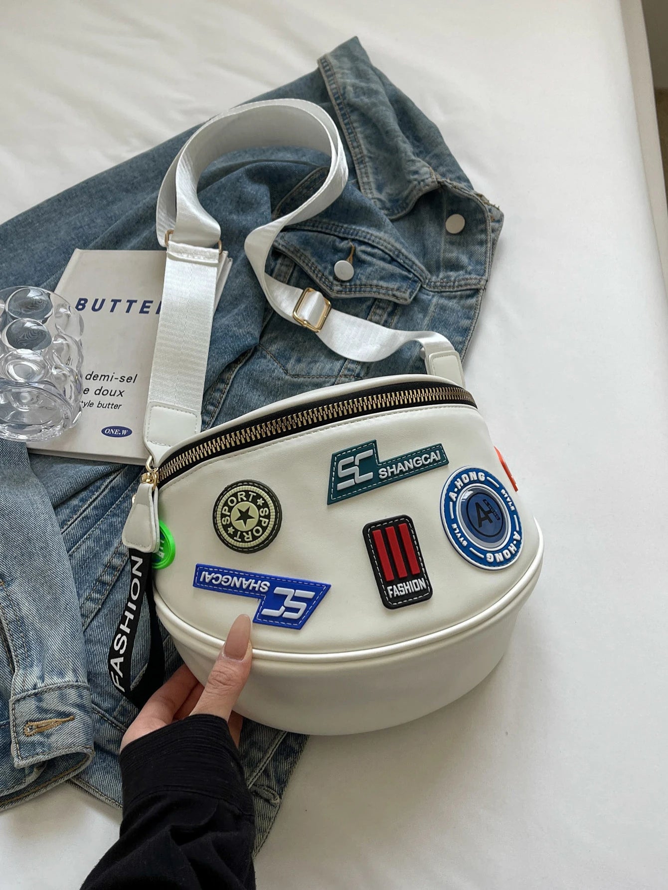 Sac banane femme chic pack lettre unique