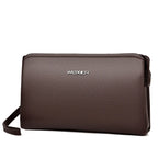 Pochette homme original en matériaux nobles 23 x 4 x 14cm / Noir-23 x 4 x 14cm / Marron-ShopGET® 