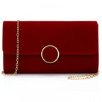 Pochette femme Bordeau Noir / 23 cm x 13 cm-Rouge / 23 cm x 13 cm-ShopGET® 