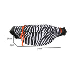 Sac banane léopard blanc et noir