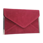 Pochette femme tissu élégant Vin-Rouge-Pourpre-Marron-ShopGET® 