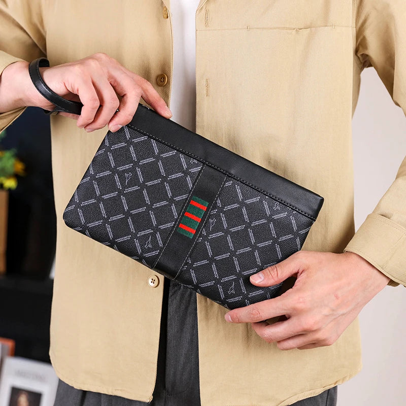 Pochette homme business men Noir A / 17cm x 27cm x 3cm-Noir B / 17cm x 27cm x 3cm-ShopGET® 