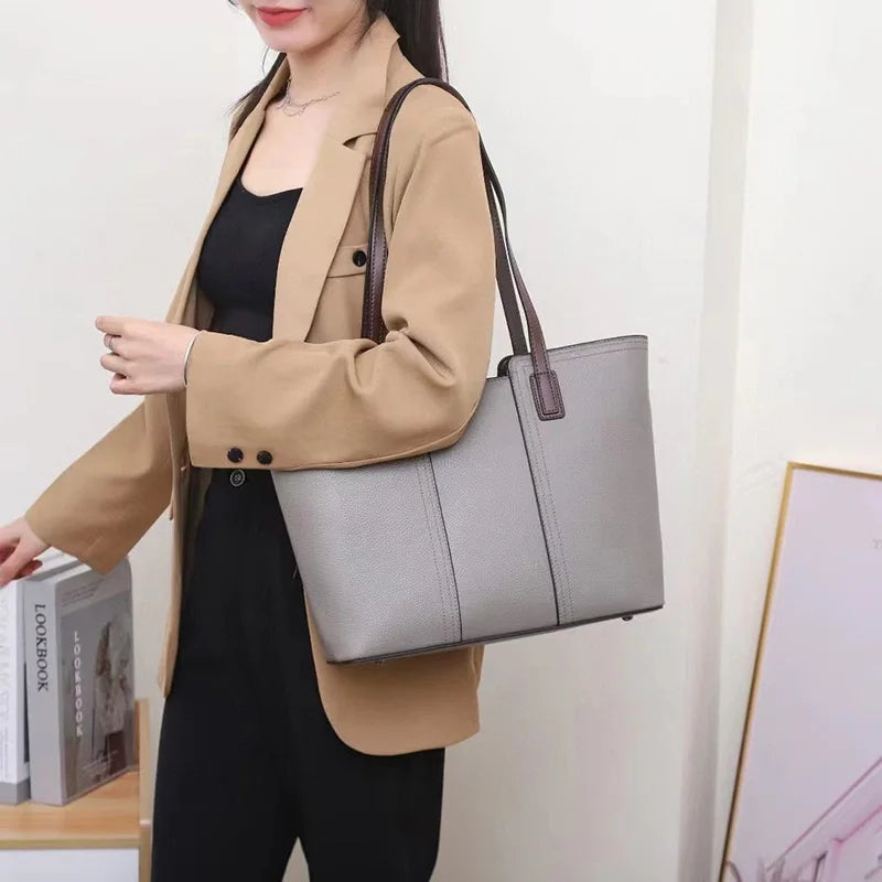 Sac cabas noir lady Tote caramel / 33x11.5x28cm / Offerte-Beige / 33x11.5x28cm / Offerte-Noir / 33x11.5x28cm / Offerte-Gris / 33x11.5x28cm / Offerte-kaki / 33x11.5x28cm / Offerte-Bleu / 33x11.5x28cm / Offerte-Rouge / 33x11.5x28cm / Offerte-ShopGET® 