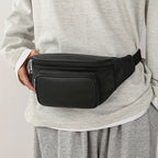 Sac banane homme cuir noir - ShopGET®