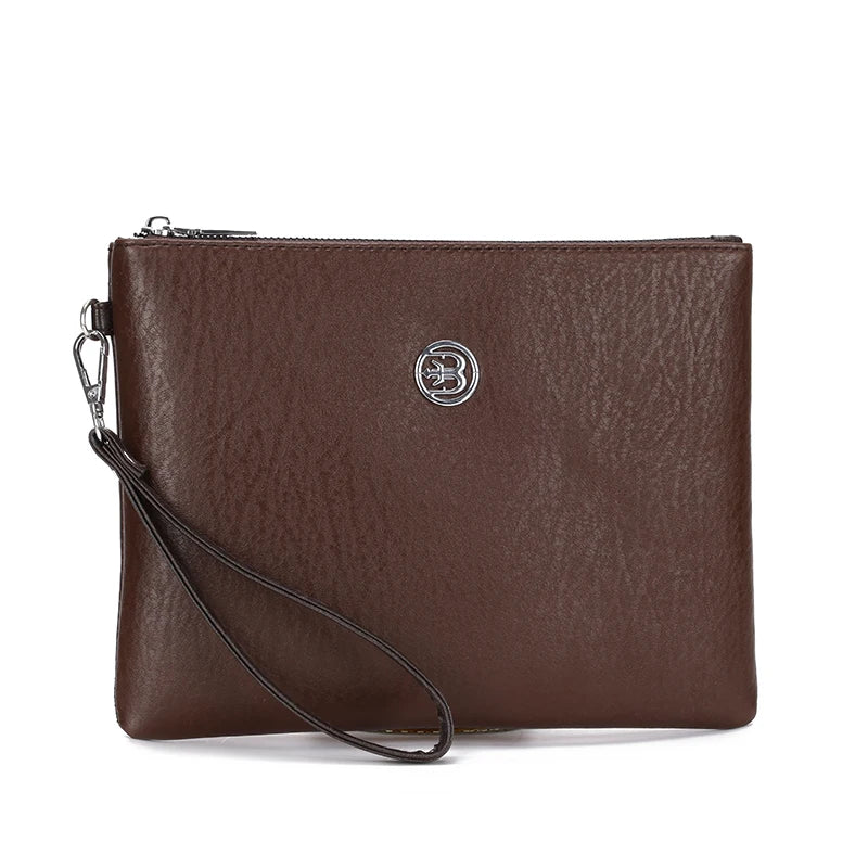 Pochette homme d'affaire moderne Marron A / 25cm x 19cm x 2cm-Noir / 25cm x 19cm x 2cm-Marron B / 25cm x 19cm x 2cm-ShopGET® 