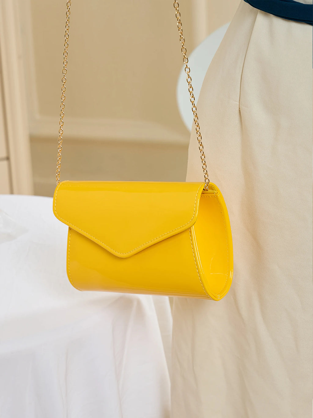Pochette femme pour mariage Rouge-Jaune-Kaki-Blanc-Noir-ShopGET® 