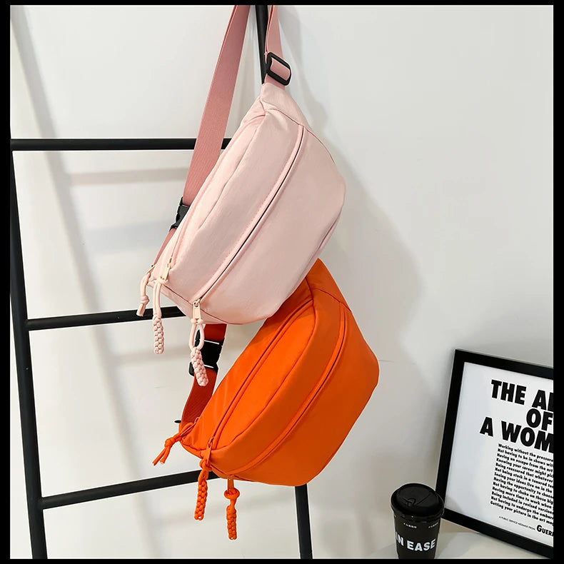 sac banane femme tendance orange polyvalent