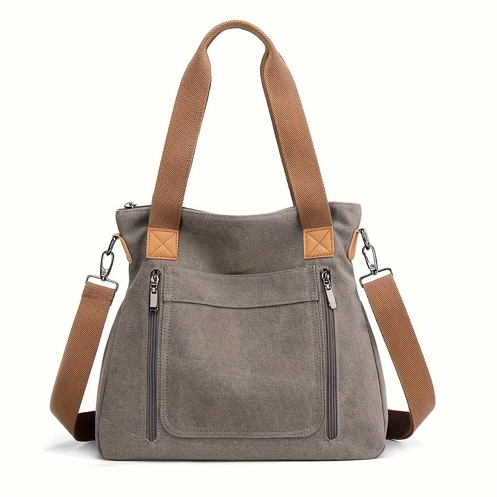 Sac cabas femme en tissu Canvas A-B-C-D-E-F-G-H-Noir-Marron-Bleu-Pourpre-I1-A-Gris-I1-B-I1-C-rose rouge-I1-D-I1-E-ShopGET® 