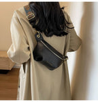 Sac banane en cuir artificiel femme