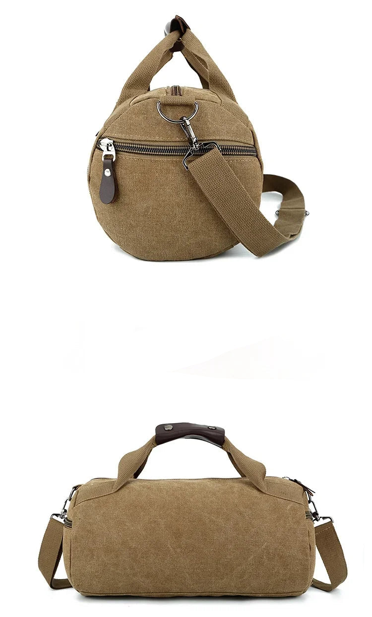 Sac polochon voyage courte séjour Marron-Kaki-Noir-Bleu-Vert-ShopGET® 