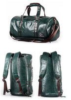 Sac polochon vintage de luxe Noir Jaune-Noir-Vert A-Vert B-ShopGET® 