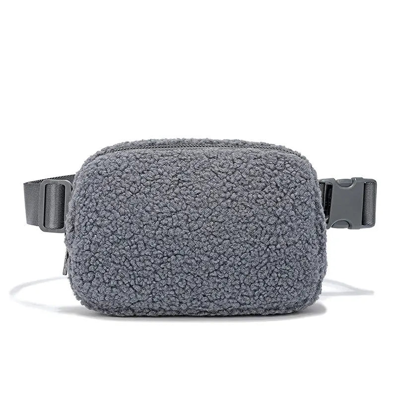 Sac banane velours kaki ceinture