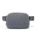 Sac banane velours kaki ceinture