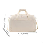 Sac weekend tissu pour femme Beige-Vert-Noir-ShopGET® 