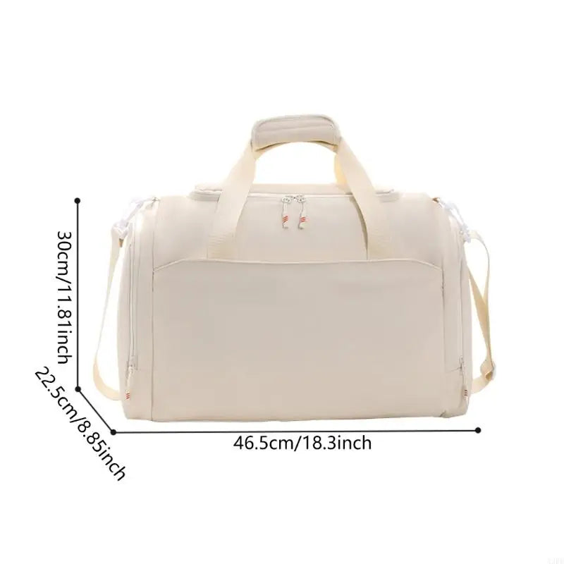 Sac weekend tissu pour femme Beige-Vert-Noir-ShopGET® 