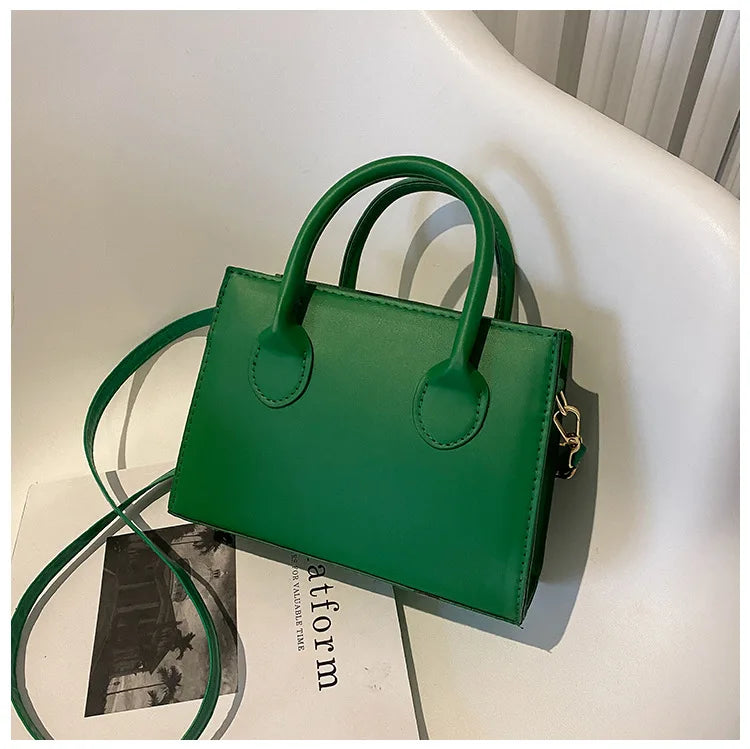 Sac cabas noir femme classique Vert / 20.5x14.5x7.5cm-Marron / 20.5x14.5x7.5cm-Bleu / 20.5x14.5x7.5cm-Blanc / 20.5x14.5x7.5cm-Noir / 20.5x14.5x7.5cm-ShopGET® 